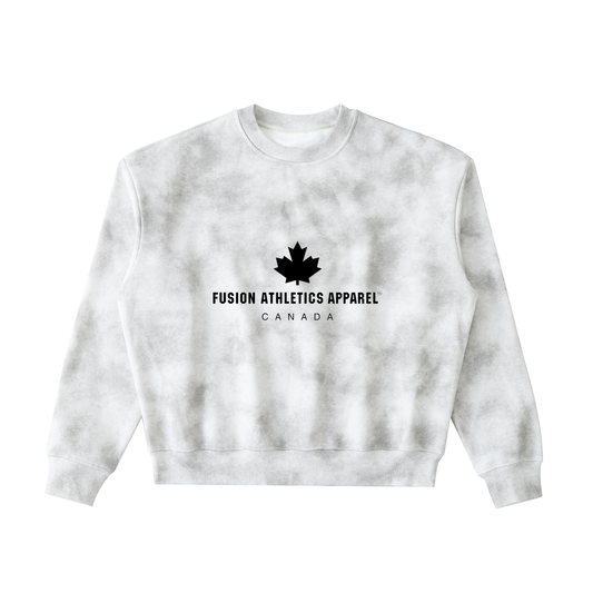 Dirty Washed Boxy Fleeced Sweatshirt