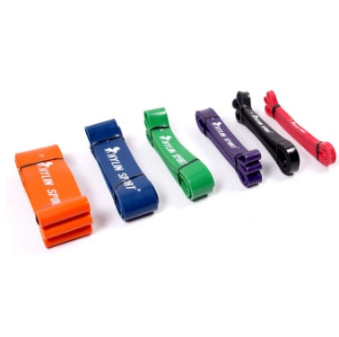 Nature Pure Latex resistance bands 6 size fitness power training strength