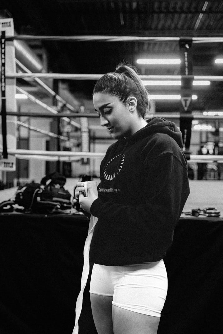 Cropped Zip-Through Hoodie
