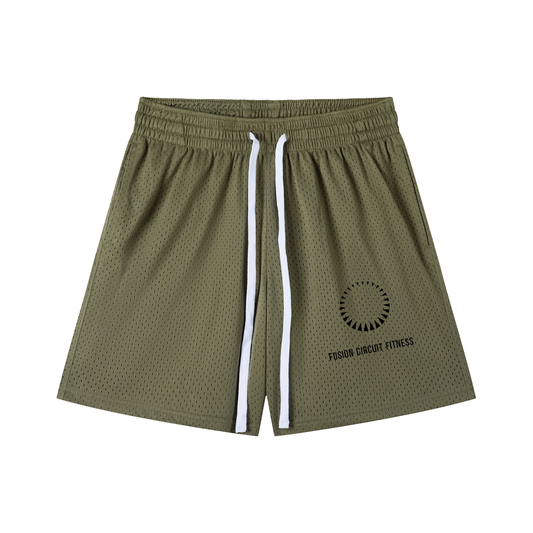 Mesh Drawstring Shorts