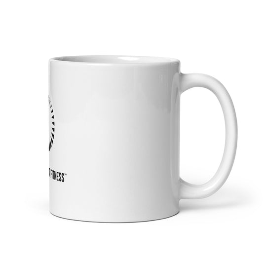 White glossy mug